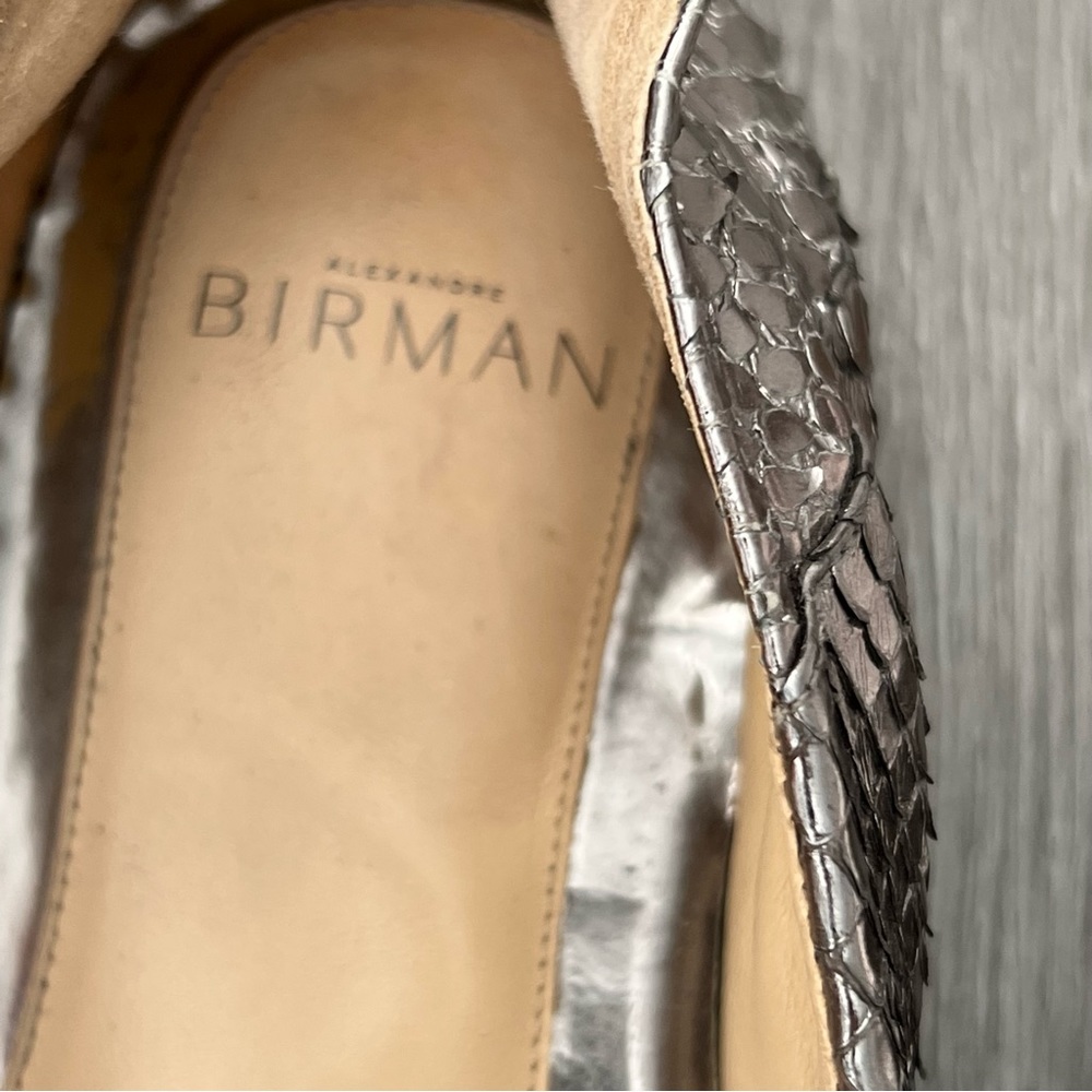 Alexandre Birman Metallic Python Espadrilles - image 6